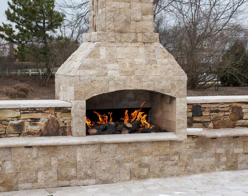 Exterior Fireplace Makeover